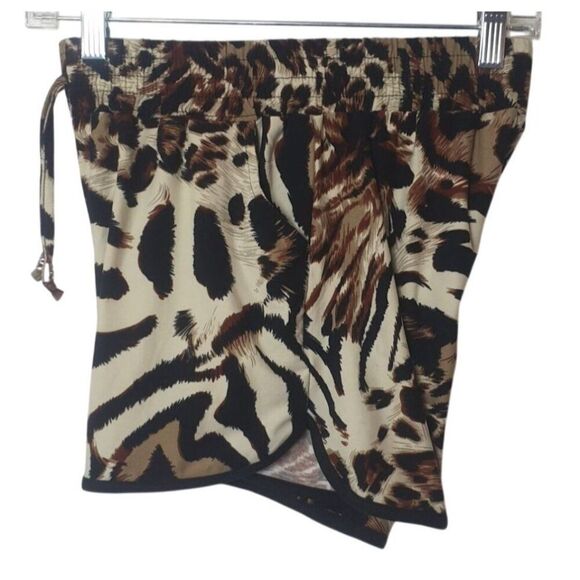 Lelinta Junior Leopard Print Casual Shorts M Super Soft Hot Athletic Pockets - Picture 4 of 6